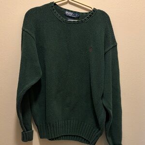 U.S. Polo Assn. Men's Dark Green Crewneck Sweater